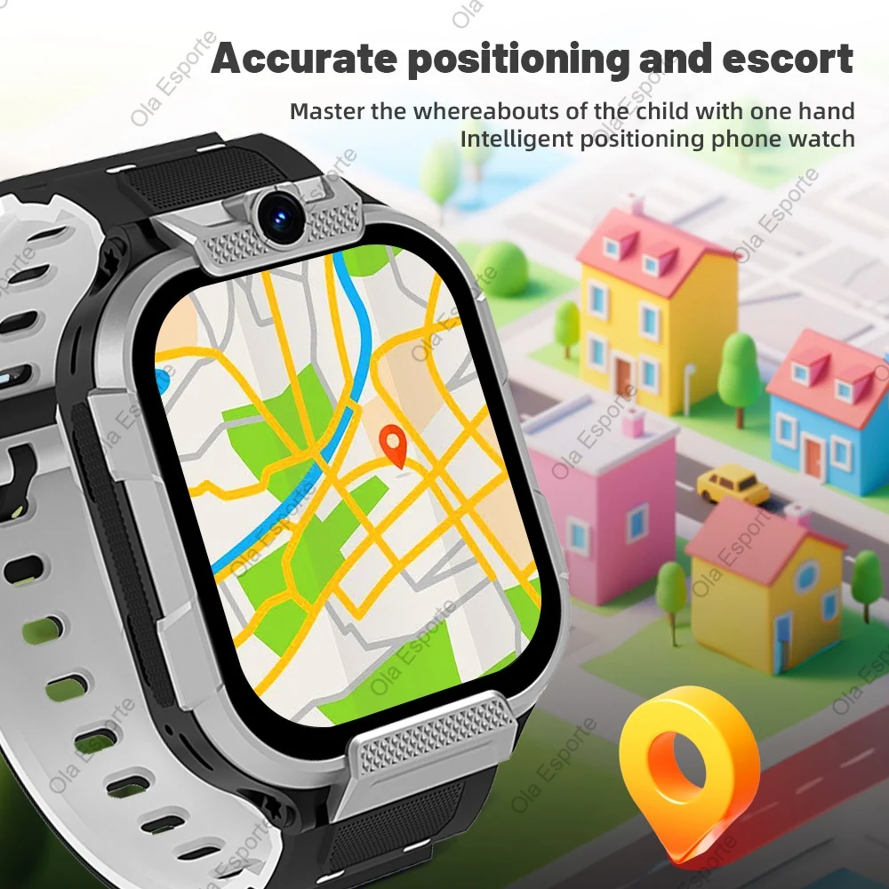 4G ساعة ذكية للأطفال 2.01 ''HD شاشة تعمل باللمس مكالمة فيديو مراقبة النوم كاميرا ساعة تنبيه Smartwatch الأطفال بنين بنات هدايا #3