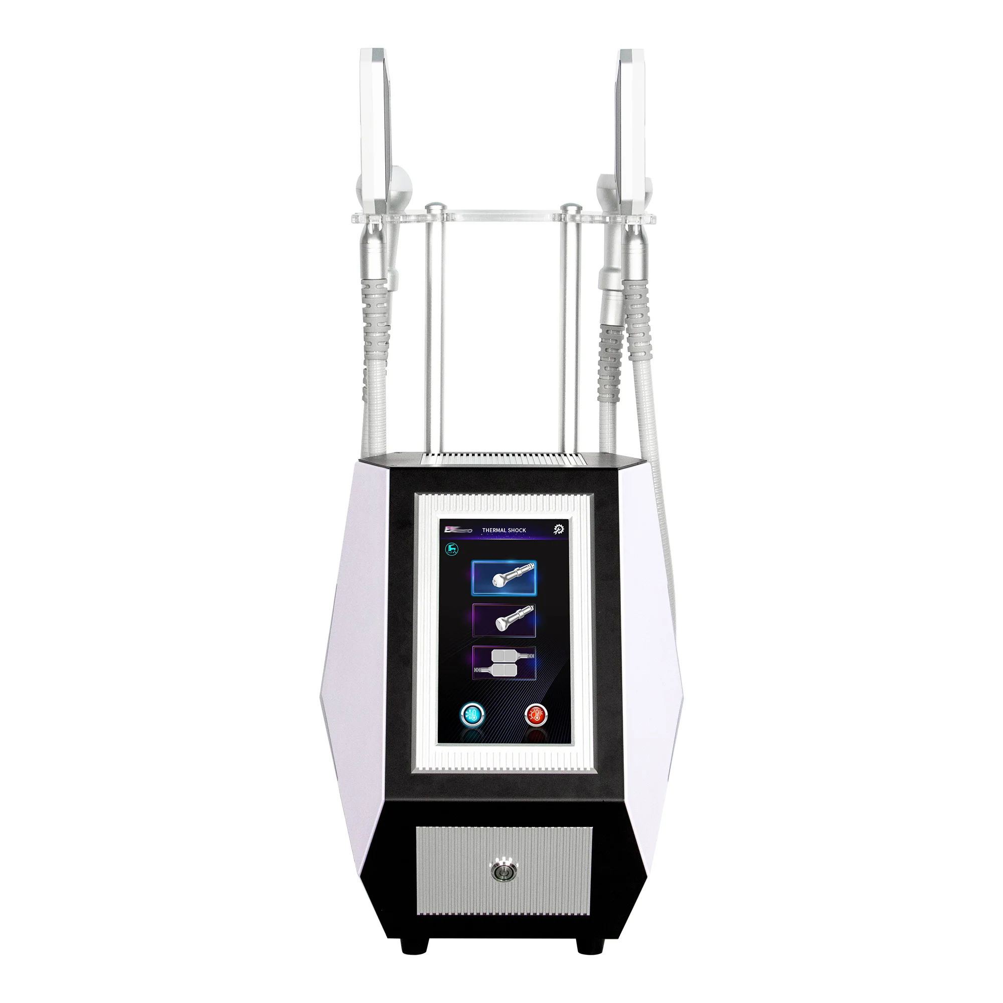 New Upgrade Cryoskin Slimming Toning Machine with 2 Round Heads and 2 Freezing Plates for Body Sculpting & Facial Rejuvenation - Image 5