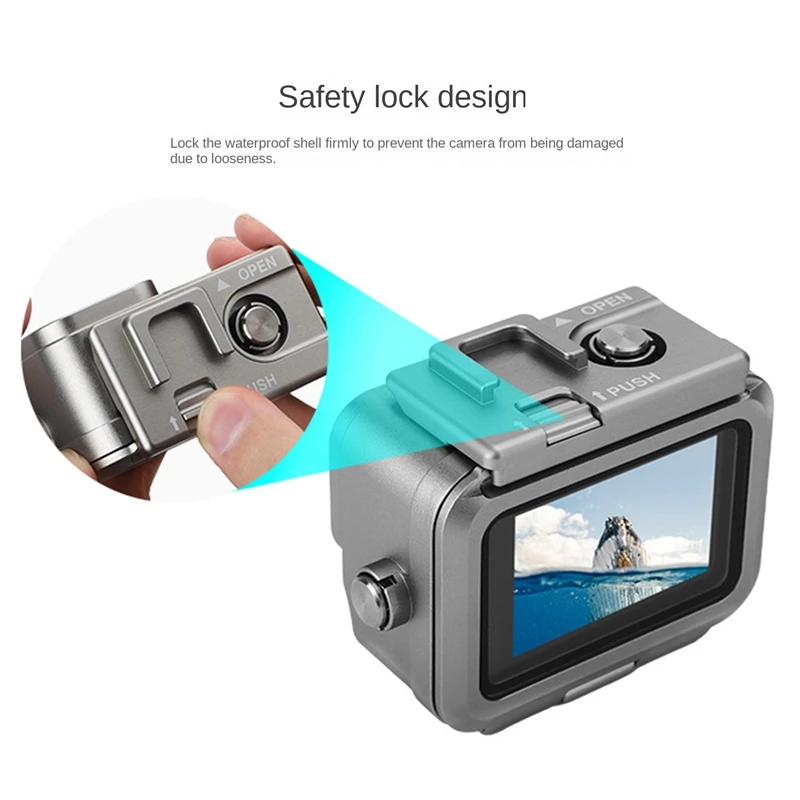 Funda protectora subacuática para Gopro Hero 11, 10, 9, accesorios para buceo, 40M