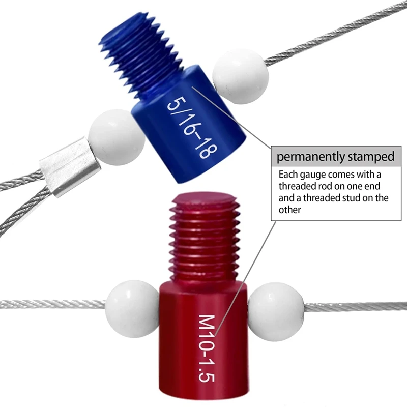 Thread Checkers Nut & Bolt -26 Bundle Thread Tester Checker Nut And Bolt Checker-14 Pc Inch & 12 Pc Metric Sizes