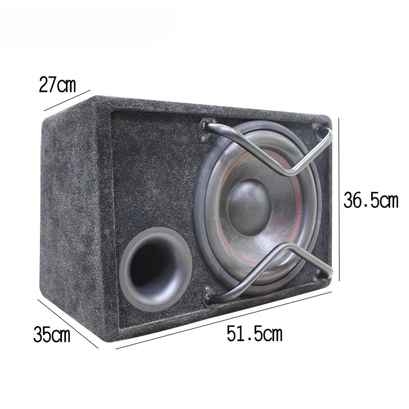 2PCS Dual Magnetic Double Voice Coil High-power Heavy Subwoofer Modified Overweight 12-inch Passive Subwoofer