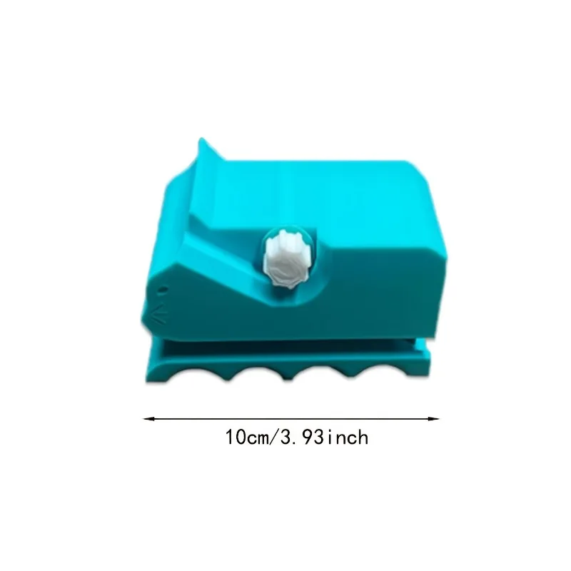 3D Printed Handheld Cat Scratcher Cardboard Cutter - Sky Blue/White DIY Paper Cutting Tool for Cat Enthusiasts Ideal Gift