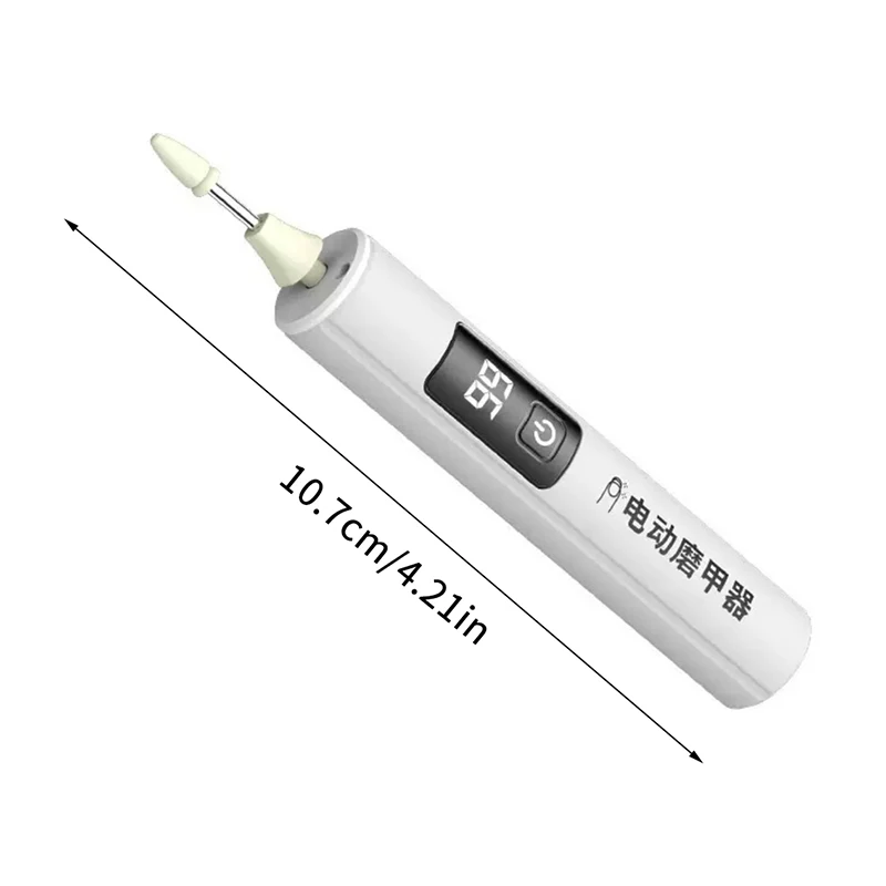 2/4 قطعة مثقاب أظافر لاسلكي 35000 دورة في الدقيقة قاطع أظافر إصلاح الأظافر قاطعة المطحنة الملمع ساندر USB قابلة للشحن NailFile