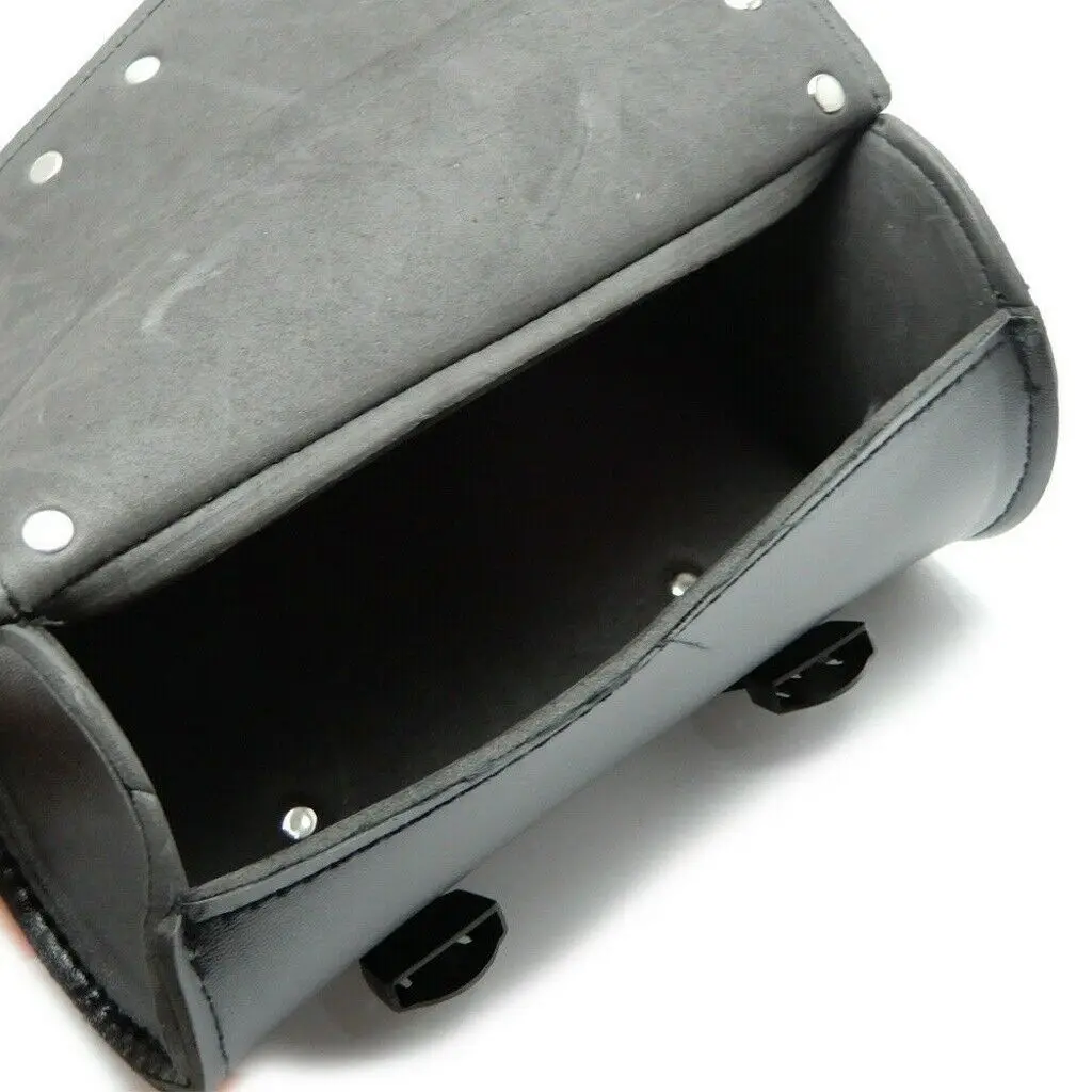 

Сумка-органайзер на руль мотоцикла с хромированными заклепками для хранения инструментов и багажа