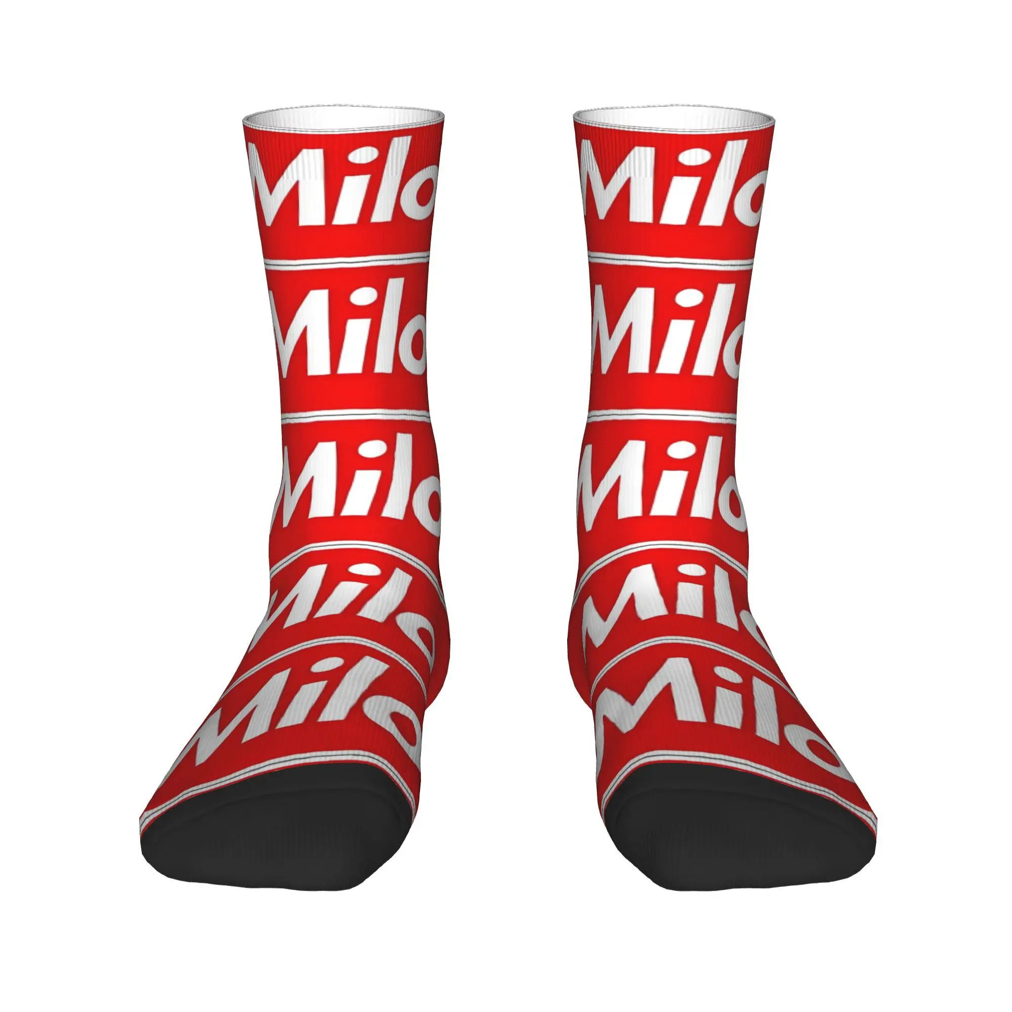 Milo J Rapper Theme Design Crew Socks Stuff for Casual Wear Flexible Hip Hop Vintage Printing Socks