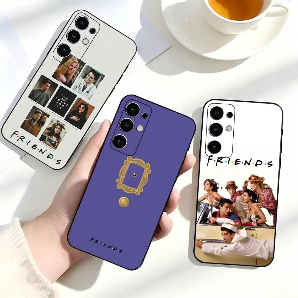 Funny TV Show Friends Lovely Phone Case For Samsung S25,S24,S21,S22,S23,S30,Ultra,S20,Plus,Fe,Soft Silicone Black Cover