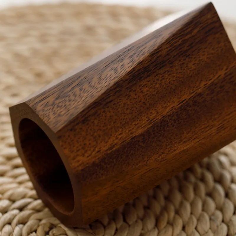 QWE-Solid Wood Storage Box-Walnut Wood Pen Holder-For Office Desk Accessories For Office Desktop Decorative Pen Holder