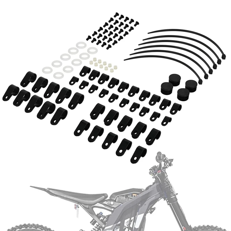 

Repair Kit For Surron Light Bee X/S, Cable Clamp, Number Plate Ties, Suspension Gasket, Handlebar Plug