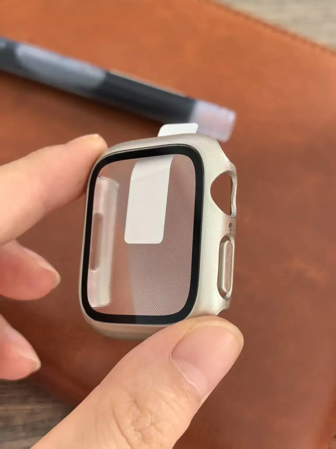 Glass+Cover For Apple Watch case 46mm 44mm 40mm 45mm 41mm 42mm Screen Protector Apple Watch series 10 9 8 7 6 5 3 SE Accessories