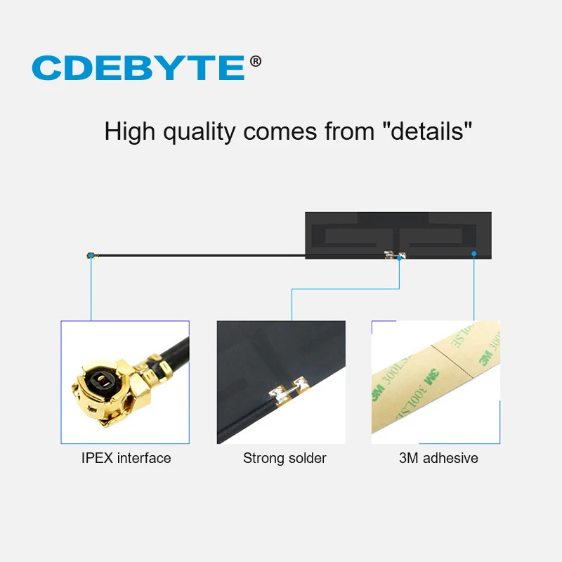 5dBi PCB Internal Antenna 4G LTE Antenna TX4G-PCB-6613 CDEBYTE IPEX-I Interface Small Size Self-adhesive for Wireless Module