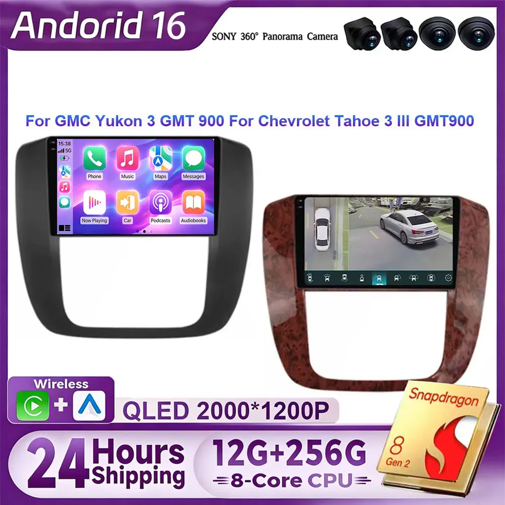 Android 16 Auto Radio Voor Gmc Yukon Chevrolet Tahoe Voorstedelijke 2007 - 2012 Navigatie Gps Multimedia Video Speler Stereo Wif