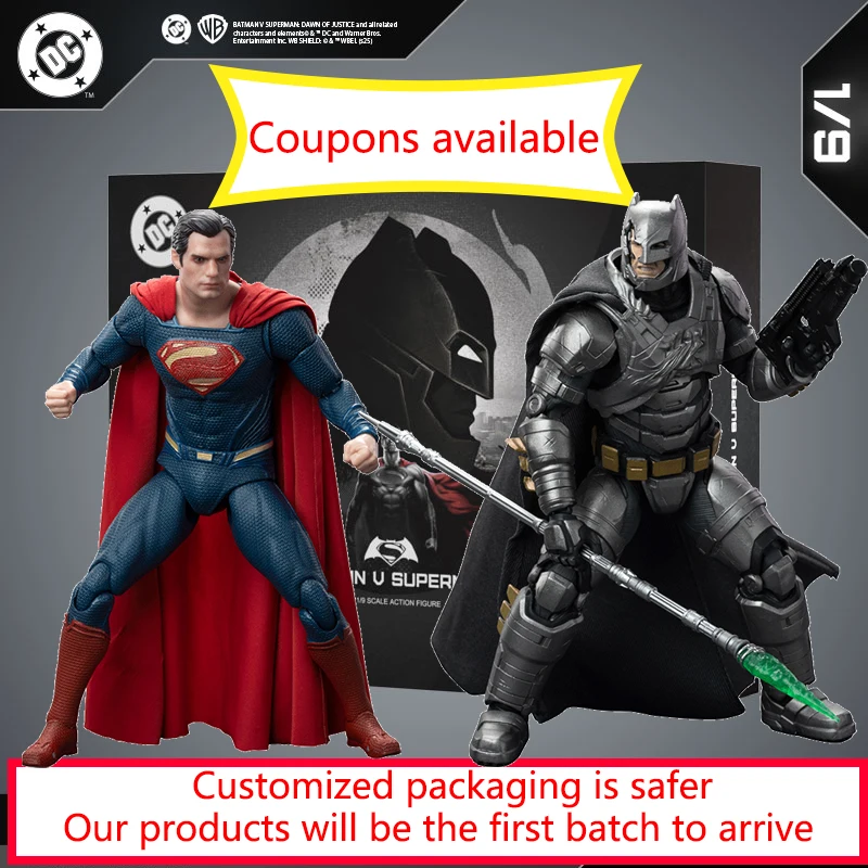 

Fondjoy Toys Batman v Superman: Dawn of Justice 2-Pack, DC Multiverse, 19cm Anime-Style Articulated Action Figures