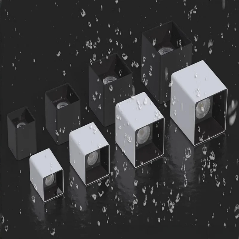 

Прямоугольный водонепроницаемый открытый потолочный светильник IP65 10 Вт - 60 Вт для наружного и внутреннего использования, 5001M - 1 энергосберегающая водонепроницаемая лампа