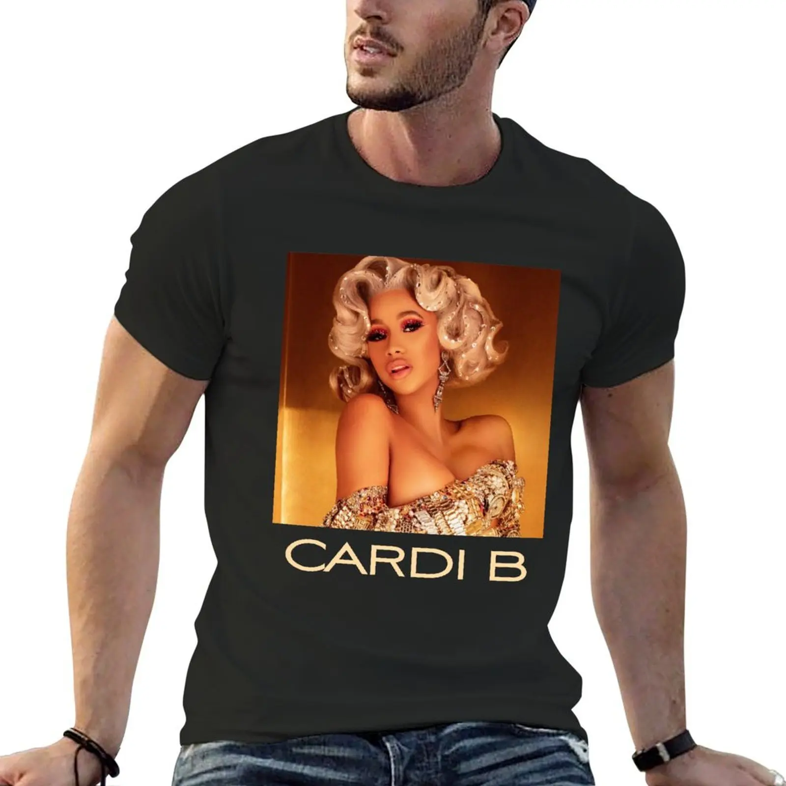 Cardi B Money T-Shirt graphics boys whites sports fans mens graphic t-shirts