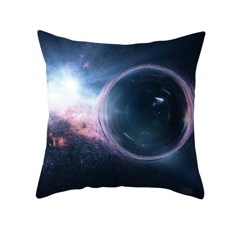 Science fiction printed space pattern cushion cover for home living room sofa decoration square polyester pillowcase