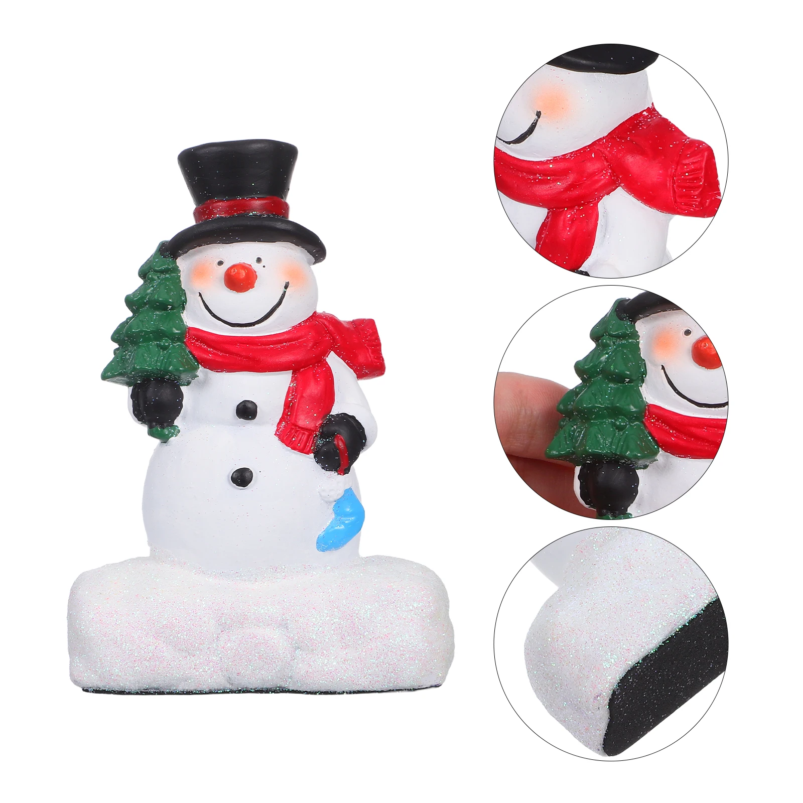 

Old Man Snowman Statue Indoor Cute Art Decorations Resin Snowmen Household Elder