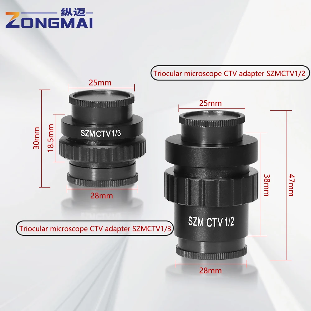 SZM CTV adattatore HDMI interfaccia per fotocamera adatta per la stessa messa a fuoco microscopio Stereo trioculare adattatore per obiettivo per