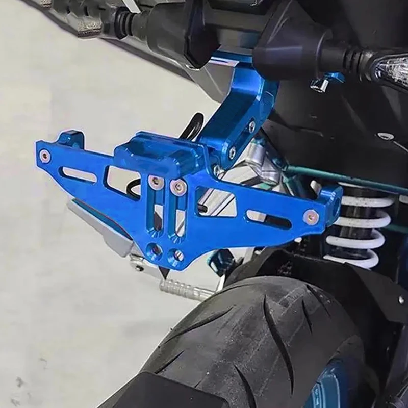 For CFMOTO CF 650 650MT 650NK 400NK GT Motorcycle Adjustable Rear Tail Tidy License Plate Holder Bracket LED Light Accessories - view 6