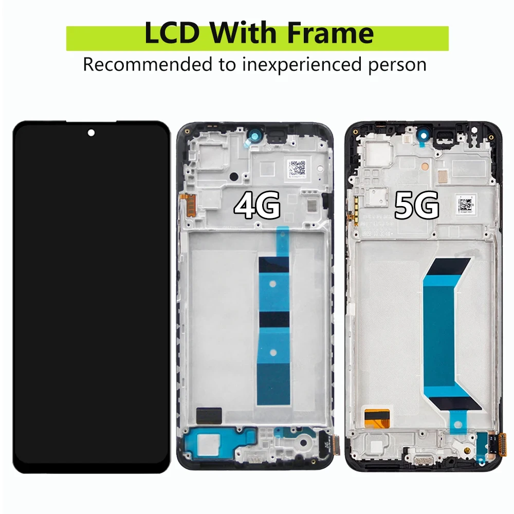 AMOLED Note12 4G LCD Display Screen For Xiaomi Redmi Note 12 23021RAAEG LCD Display with Touch Screen Digitizer Note 12 5G LCD