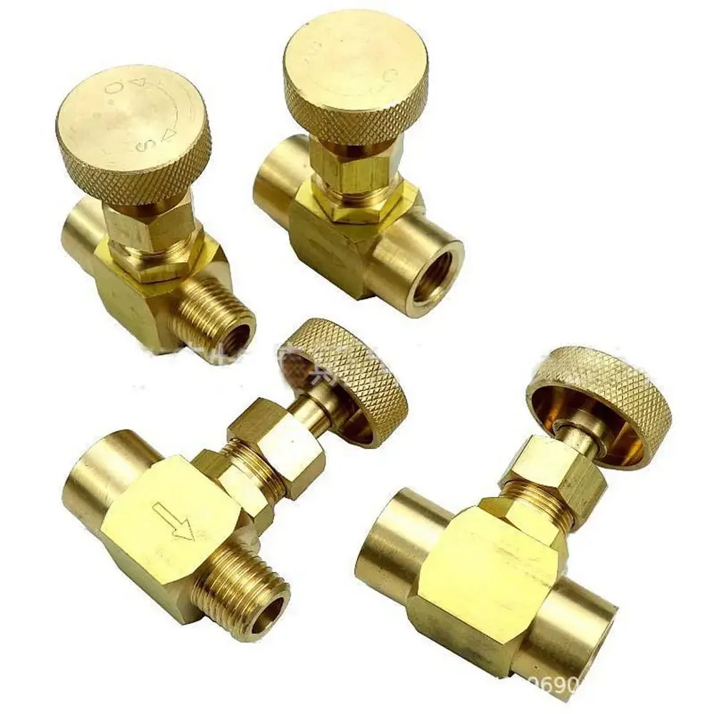 

1/8 "1/4" 3/8 "NPT BSP женский мужской латунный игольчатый клапан 1000 фунтов на квадратный дюйм WOG сантехнический манометр для воды, газа, масла, топлива