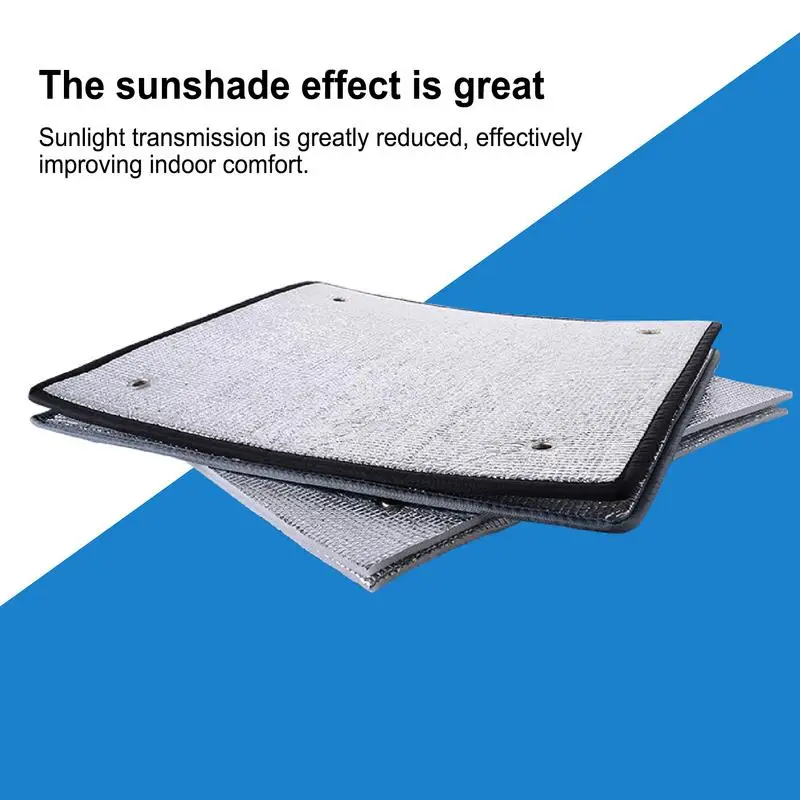 Double Sided Aluminum Foil Film RV Window Insulation Film Auto Insulation Heat Shield Roof Wall RV Car Interior Accessories