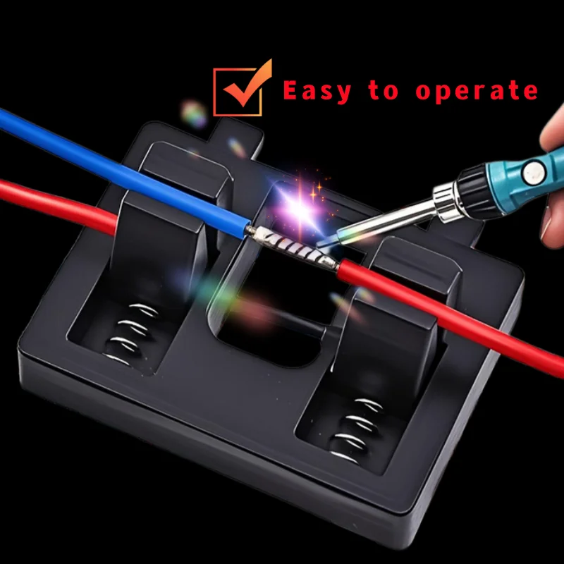 Double Wire Soldering Positioner Spring Cable Fixing Clamp Wiring Locator Electronic Welding Repair DIY Tool 1/2/5Pcs - Detail Angle #03
