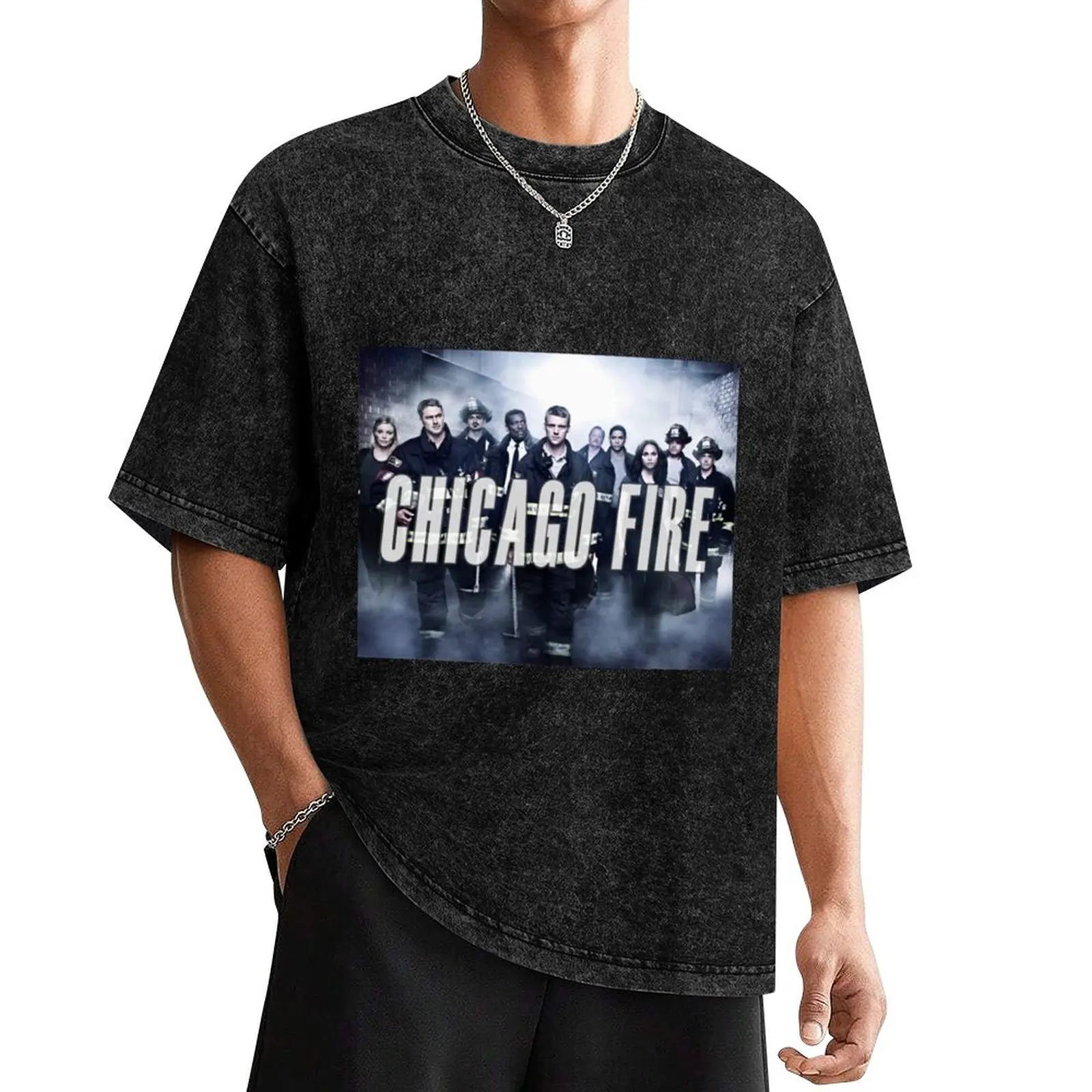 Chicago Fire T-Shirt Short sleeve tee anime tshirt plain t shirts men