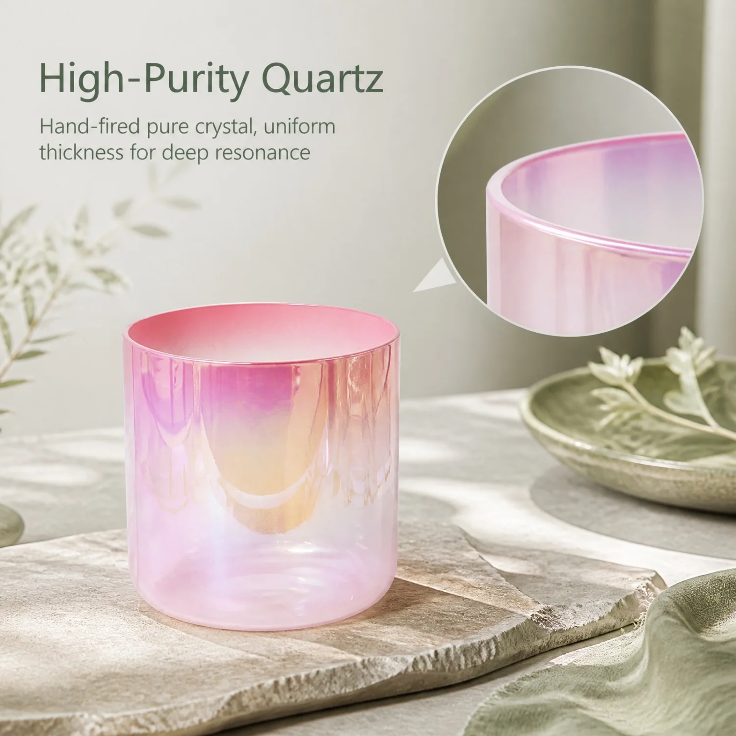 STAR LINKUP High Purity Quartz Crystal Singing Bowl432Hz/440Hz Optional for Chakra SoundHealing Yoga Meditation