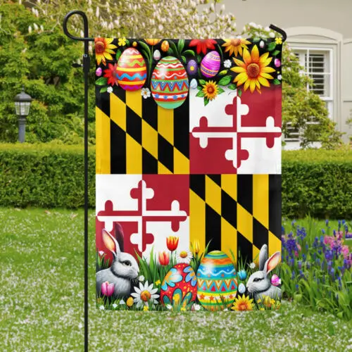 Maryland State Easter Day Flag Garden Flag UUV HHM WZZ yyi