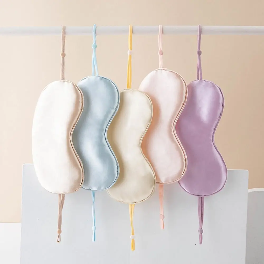 Fashion Shading Sleeping Mask Ventilate Mulberry Silk Sleeping Eye Patch Hanging Ear Breathing Relax Silk Sleep Eye Mask Men