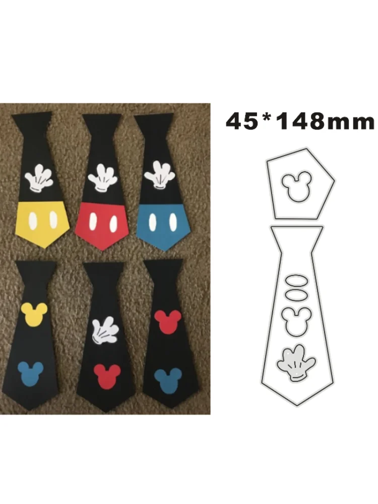 Disney Metal Cutting Dies Stencils Necktie for DIY Scrapbooking Album Stamp Paper Card Embossing 2022 New Die Cut