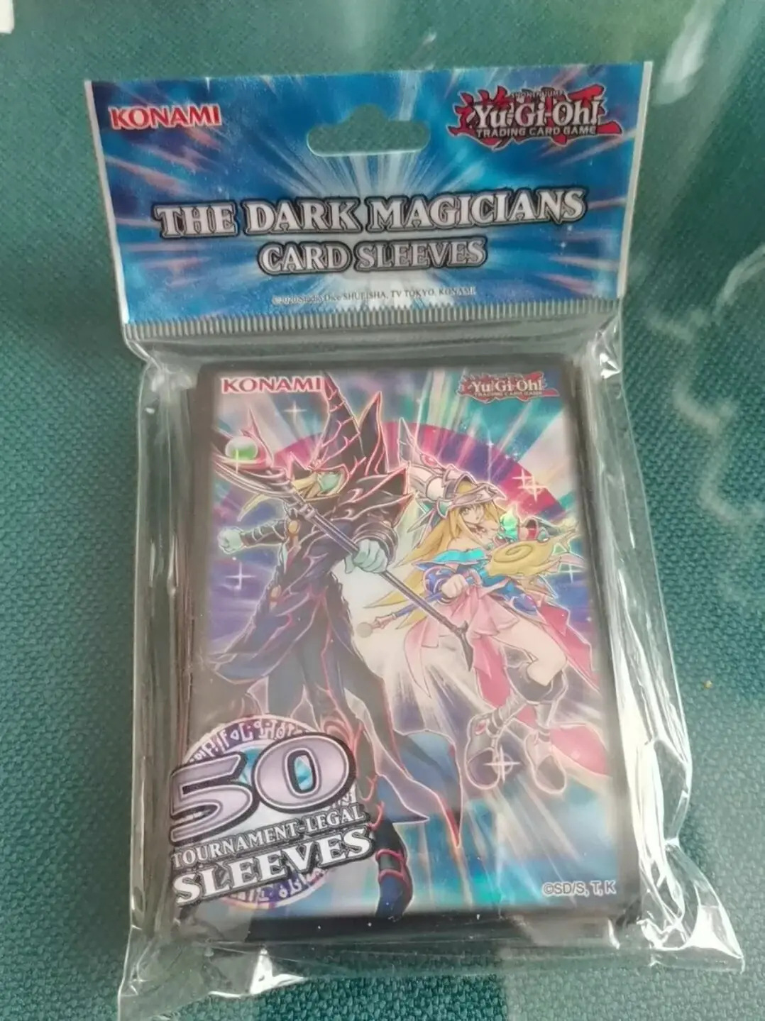 Yugioh-Fundas protectoras de cartas selladas oficiales, colección de magos oscuros, maestro Duel Monsters, 50 piezas