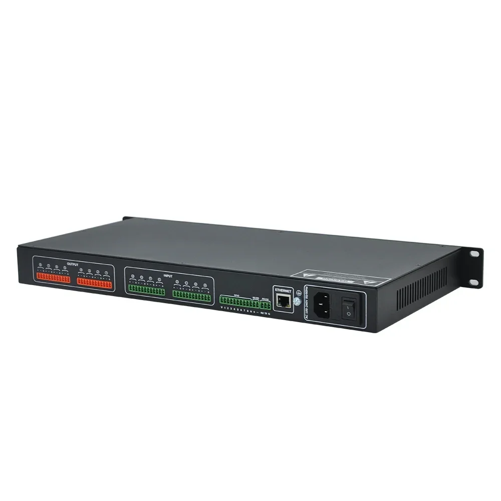 DSP Network Power Amplifier 8 Input 8 Output Big Matrix processor Audio Professional Sound Mixer Management for Conference Room