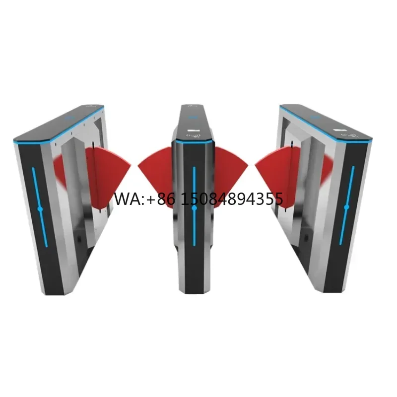 Swing Barrier Turnstile Gate with QR Code Face Recognition Features for Gym Office Subway & Underground for Office Blocks