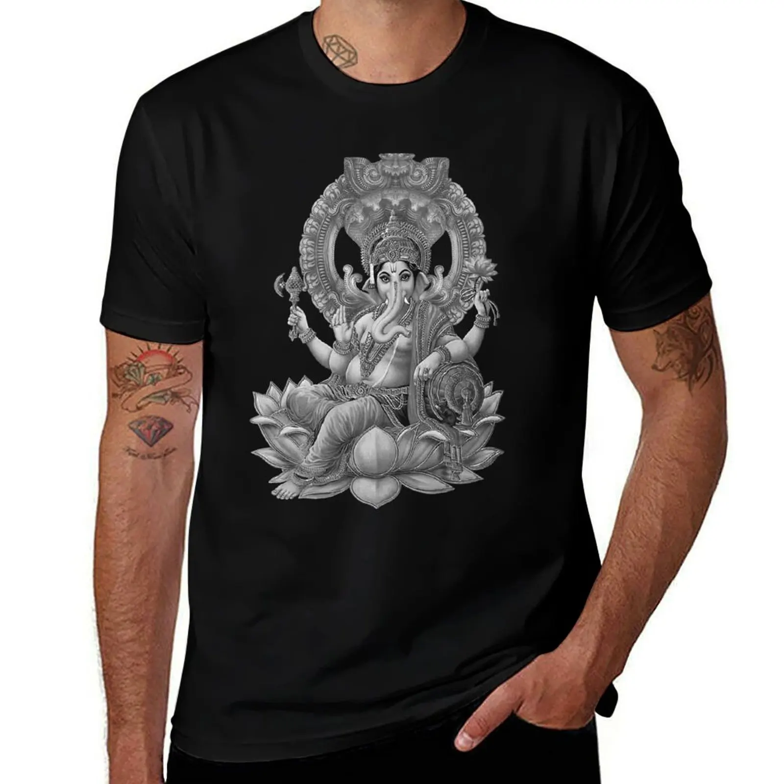 

Ganesha the Great T-Shirt t shirt man cotton essential t shirt T-Shirt
