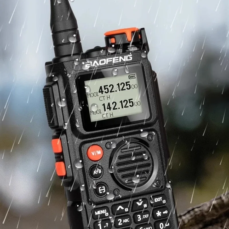 Baofeng BF-K6 walkie-talkie à prova de poeira antiqueda tela de 1.77 polegadas redução de ruído bateria de grande capacidade intercomunicador portátil ao ar livre