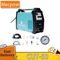 Mecpow CUT-50 Plasma Cutter, 50A Non-High-Frequency, 10mm Clean Cuts, 15mm Severance Cut, IGBT Inverter, 110V/220V Dual Voltage