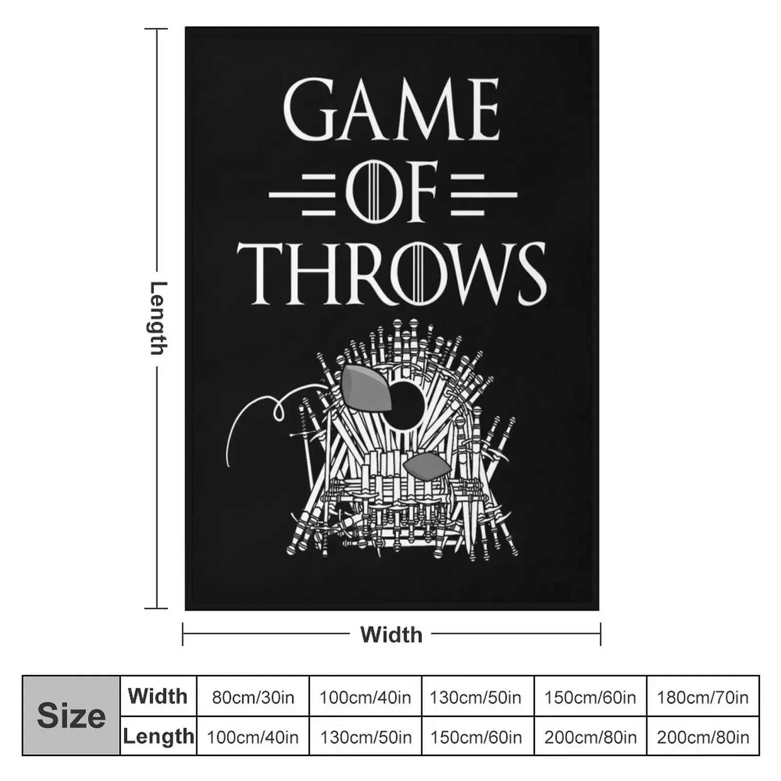 Game Of Throws Funny Cornhole Bean Bag Toss Lawn Game Design Throw Blanket funny gift Furry christmas gifts Blankets