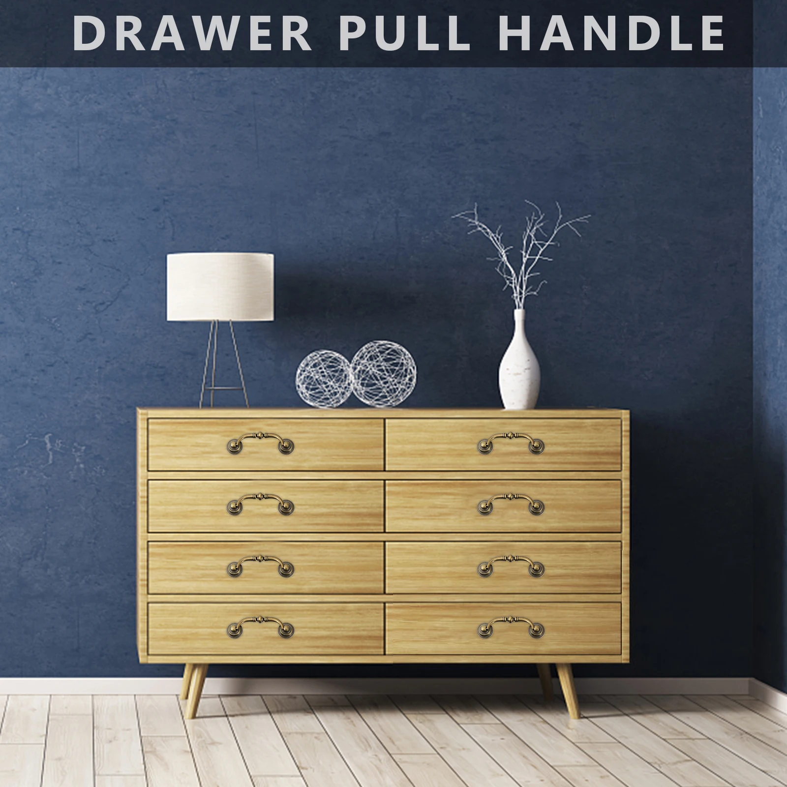 

4 Pcs Pulls Cabinet Knobs Zinc Alloy Gold Handles Drawer Wardrobe Furniture Accessories European Style Home Decoration