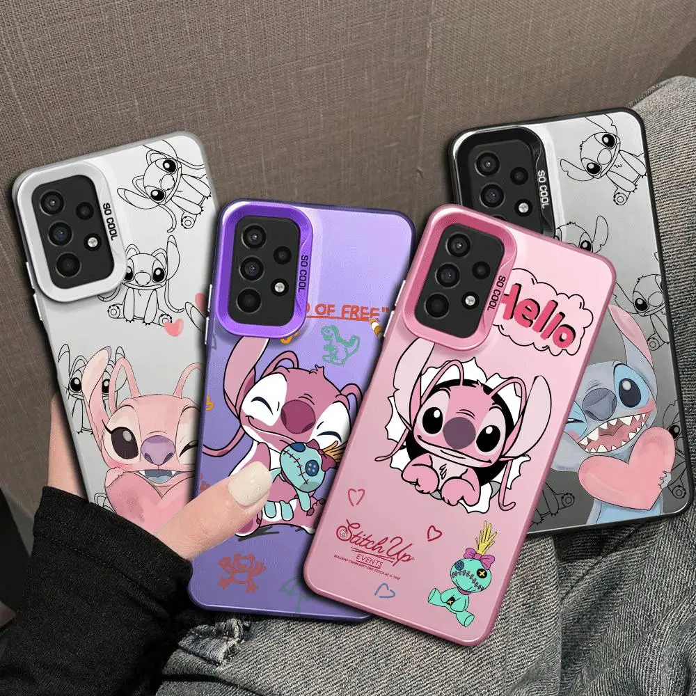 Disney Stitch Love phone Case for Samsung Galaxy A13 A34 A53 A50s A71 A54 A21s A42 A31 A32 A24 A12 A52 A11 Cover