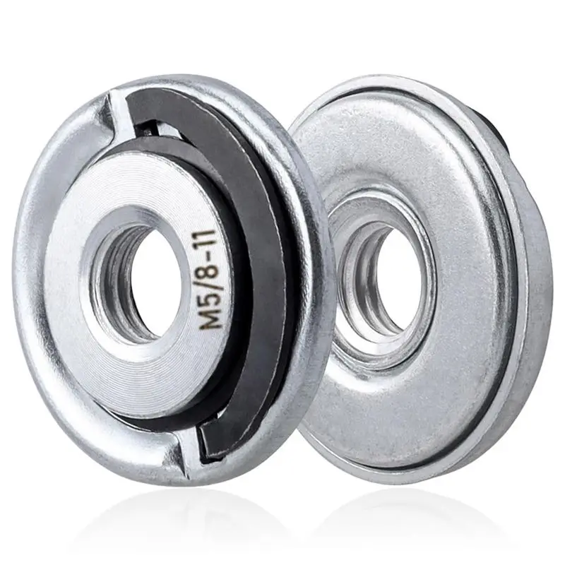 N96R 2Pcs Quick Change Angle Grinder Flange Nuts 5/8-11 Grinder Nut Replacement Lock Nuts Grinder Locking Nuts