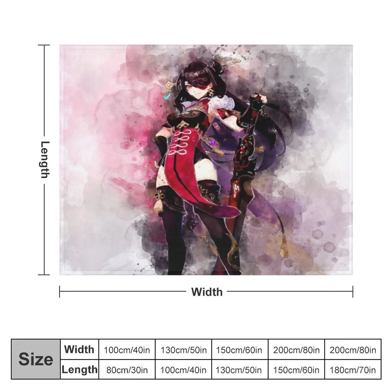 Beidou - Genshin Impact Throw Blanket Bed Tourist Personalized Gift Blankets