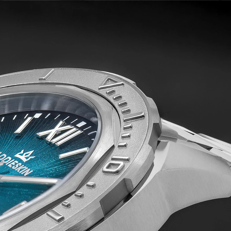 AddiesKin K002 Men's Automatic Mechanical Watch Bold Geometric Design Miyota 9015 Sapphire Crystal Screw Down Crown Luxury Watch