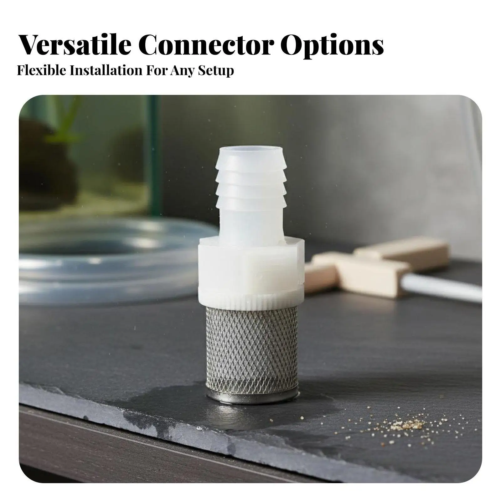 Inlet Mesh Connector Durable Strainer Screen for Water Pump Drip Strainer Filter for Ponds Aquariums view 4