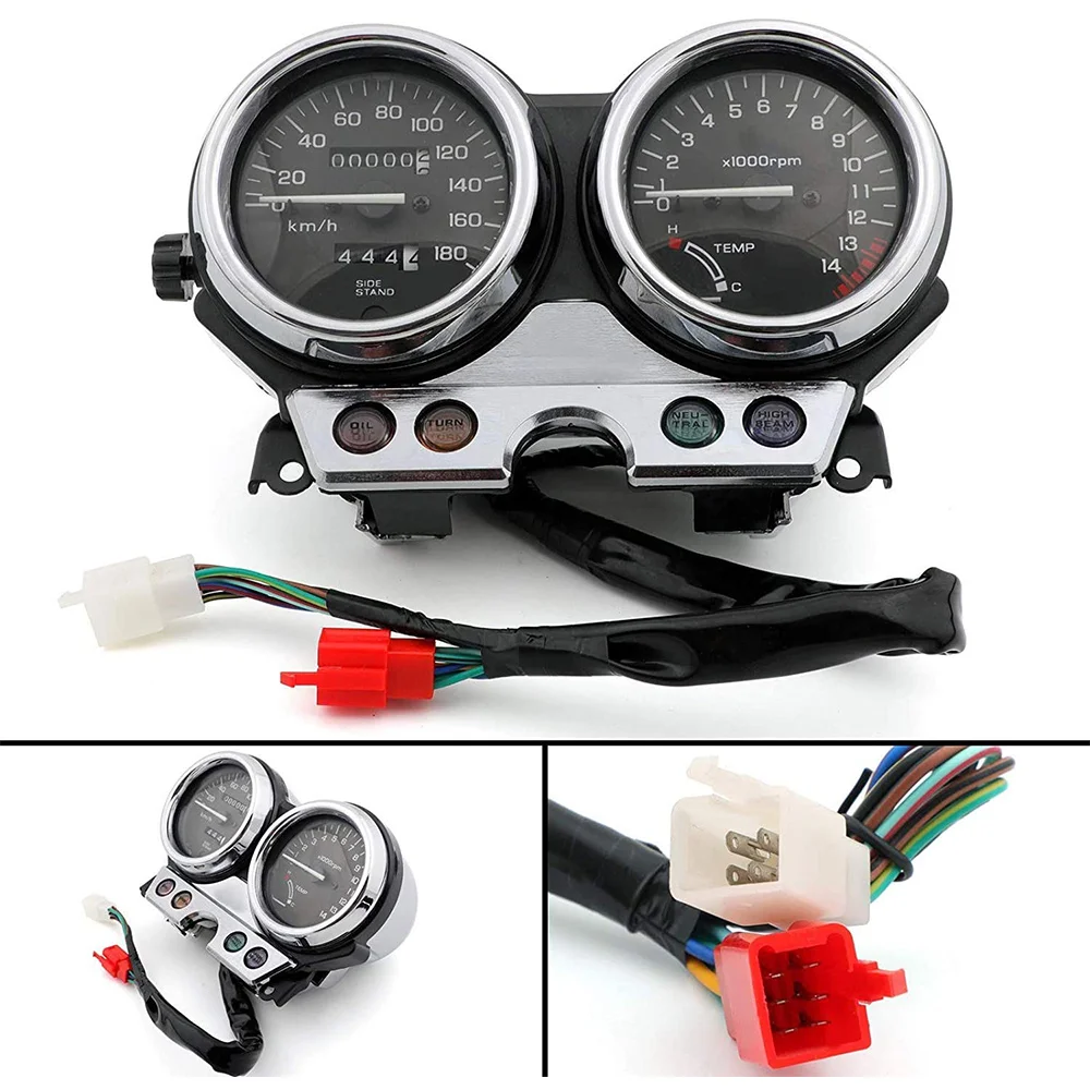 

Motorcycle Instrument Gauges Meter Cluster Speedometer Odometer Tachometer For HONDA CB400 1992-1994 CB400SF NC31 92-94-ABQA