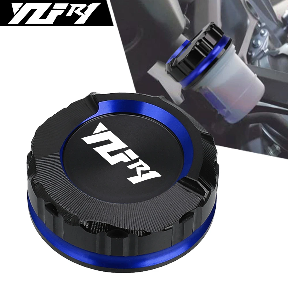 

For Yamaha YZFR1 YZF-R1 YZF R1 2009-2014 2013 Motorcycle Rear Brake Fluid Cylinder Master Reservoir Cover Oil Cap Accessories