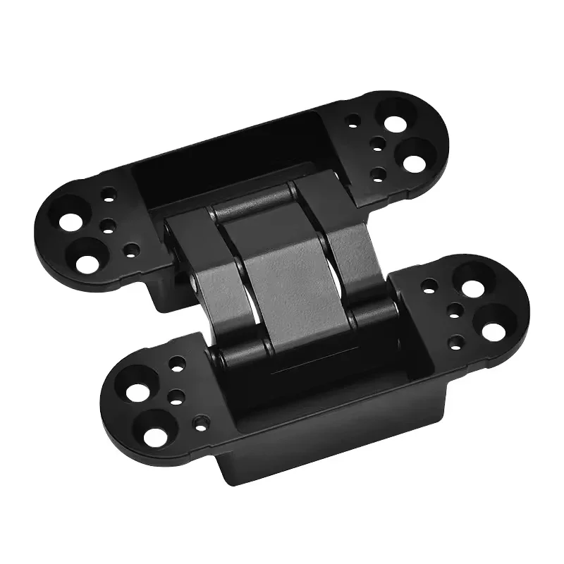 2pcs Side Hung Wooden Doors  Invisible Concealed 100mm 114mm Length Mini Hinge 180 Degree Small Hidden Door Hinges