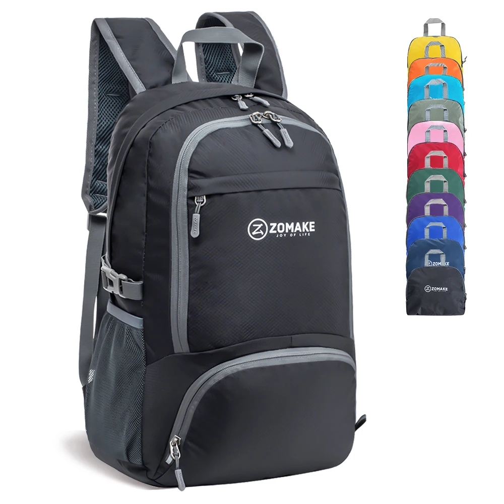 ZOMAKE 35L Big Backpack Lightweight Hiking Foldable Backpack Water Resistant travel camping Backpack Daypack for Women Men