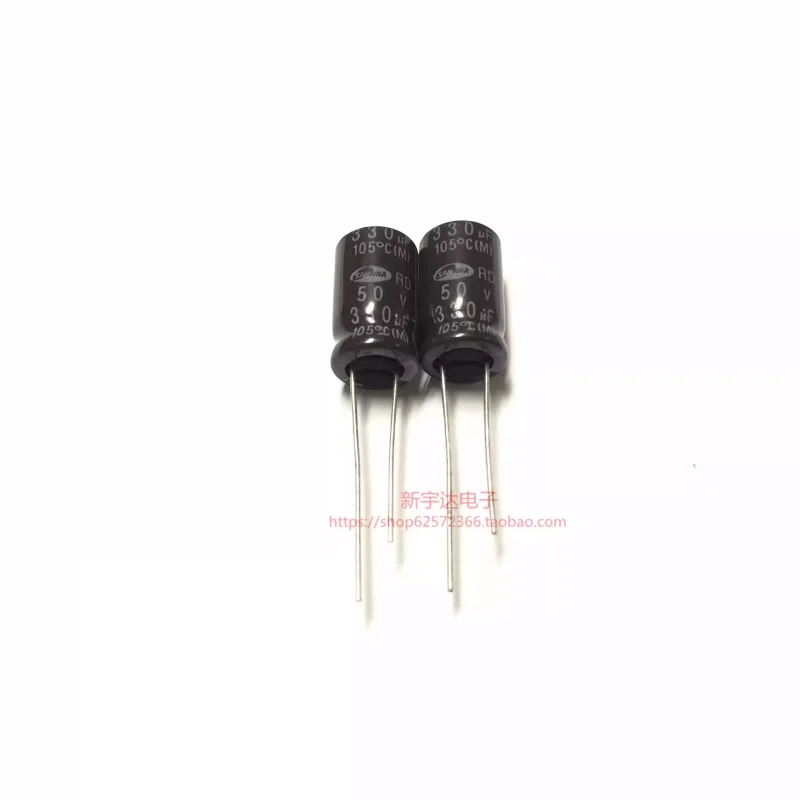 10-100PCS 50V330UF 10 * 16 Korean Sanhe RD standard 330UF 50V original electrolytic capacitor