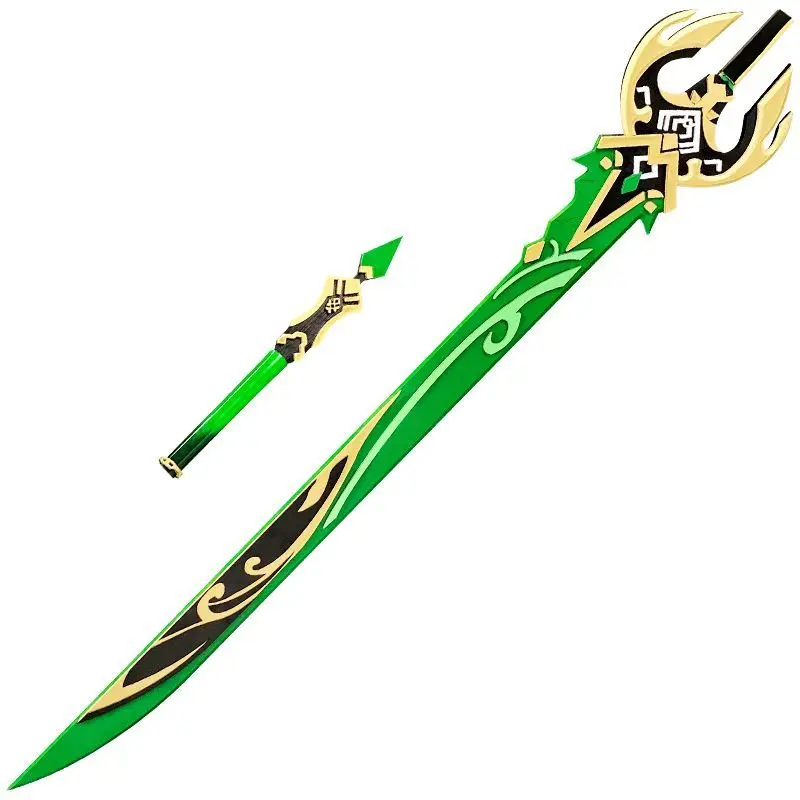 Razor Genshin Impact Primordial Jade Cutter Sword Weapon Cosplay Props Halloween Christmas Carnival Party Cosplay Props